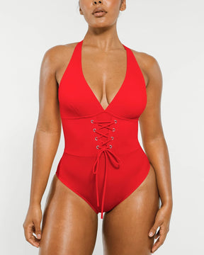 Smart Sculpt™ Plunge Corset Shaping Swimsuit