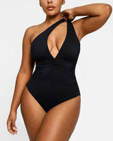 Smart Sculpt™ Ruched Twist-Front Shaping Swimsuit