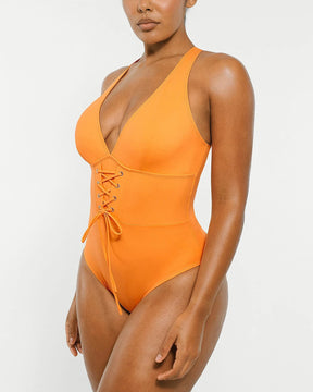 Smart Sculpt™ Plunge Corset Shaping Swimsuit