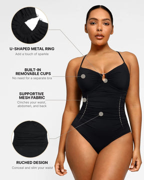 Smart Sculpt™ U-Ring Cut Out Shaping Swimsuit