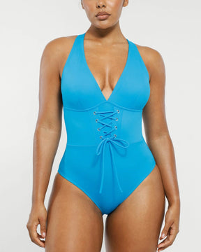 Smart Sculpt™ Plunge Corset Shaping Swimsuit