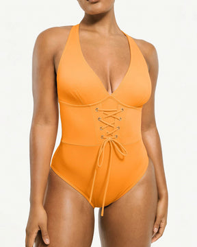 Smart Sculpt™ Plunge Corset Shaping Swimsuit