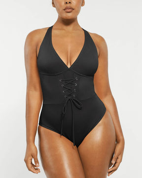 Smart Sculpt™ Plunge Corset Shaping Swimsuit