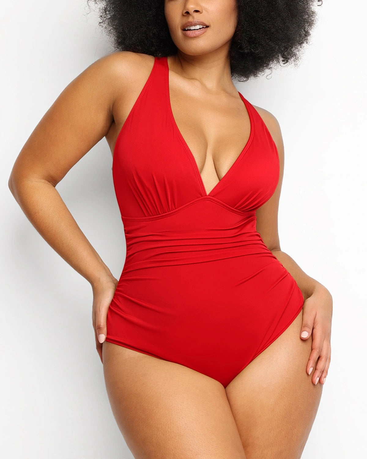 Smart Sculpt™ Plunge Cutout Swimsuit