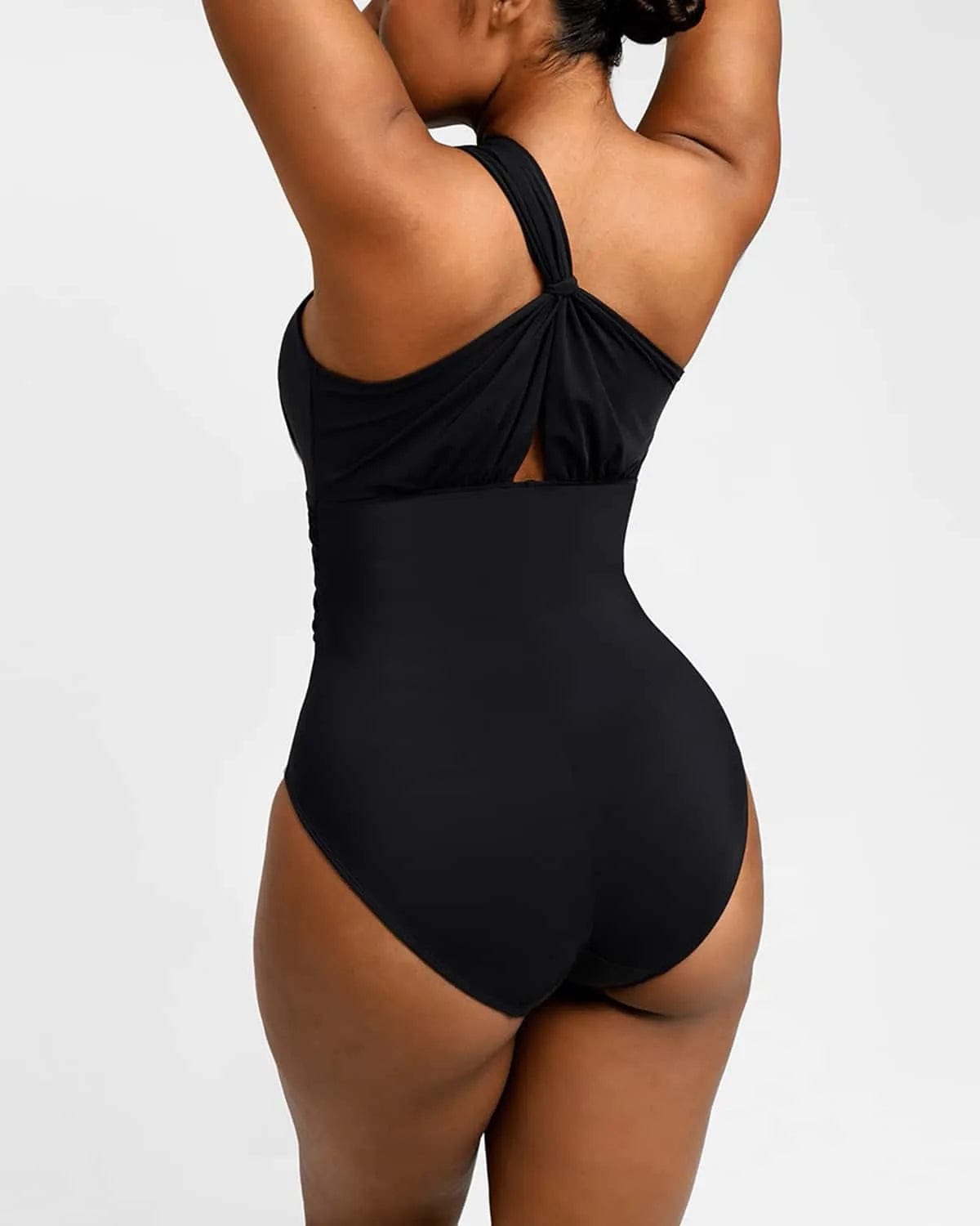 Smart Sculpt™ Ruched Twist-Front Shaping Swimsuit