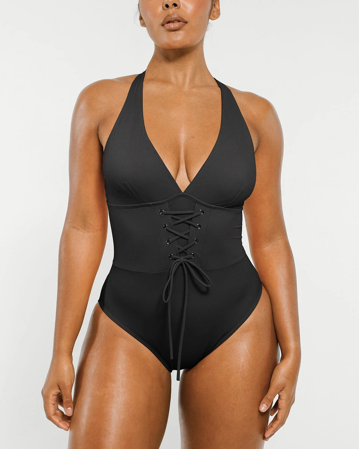 Smart Sculpt™ Plunge Corset Shaping Swimsuit