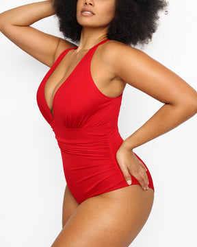 Smart Sculpt™ Plunge Cutout Swimsuit