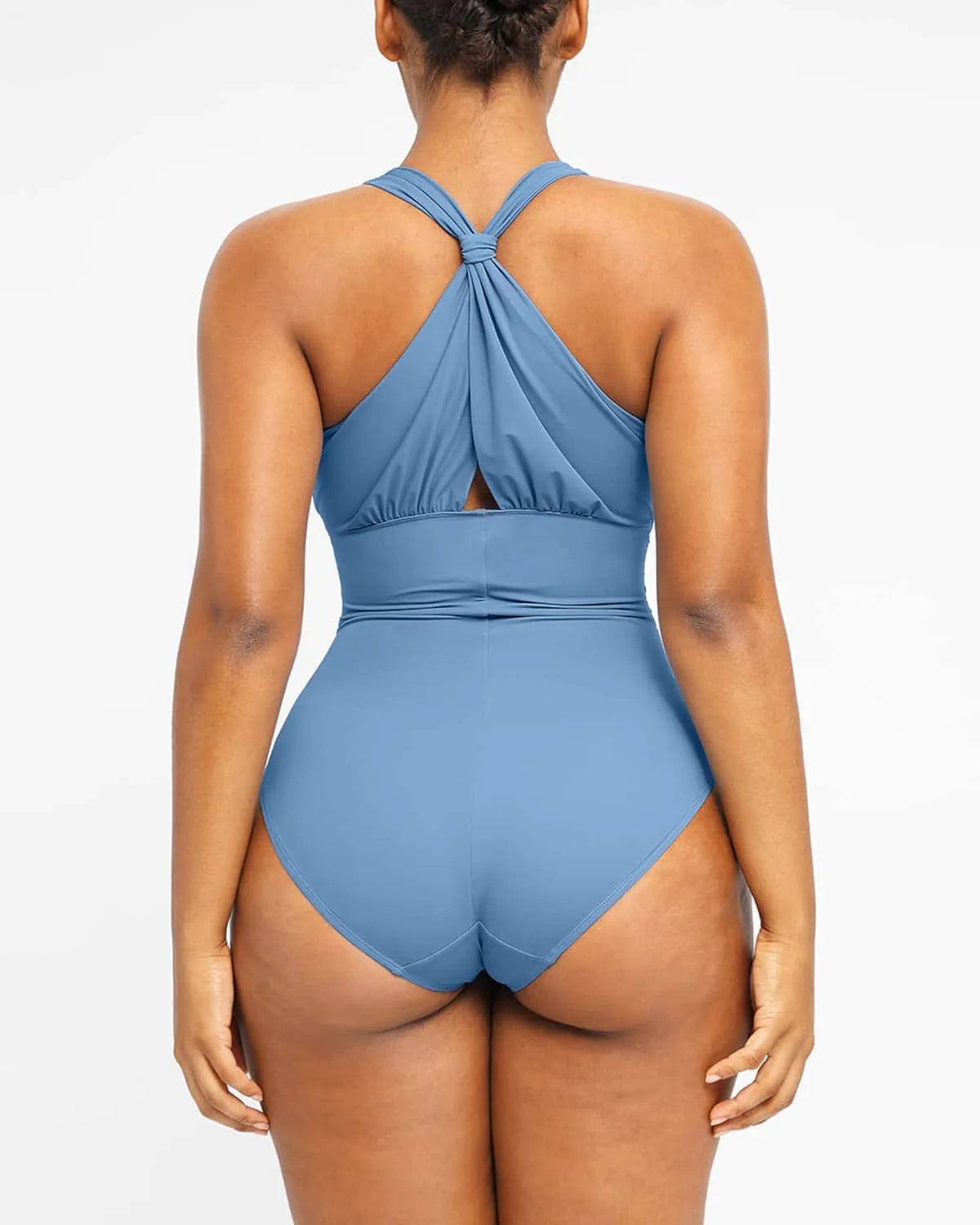 Smart Sculpt™ Ruched Twist-Front Shaping Swimsuit