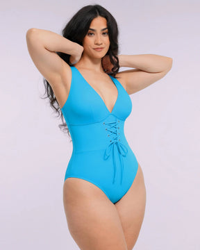Smart Sculpt™ Plunge Corset Shaping Swimsuit