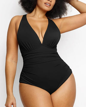 Smart Sculpt™ Plunge Cutout Swimsuit