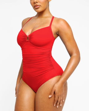 Smart Sculpt™ U-Ring Cut Out Shaping Swimsuit