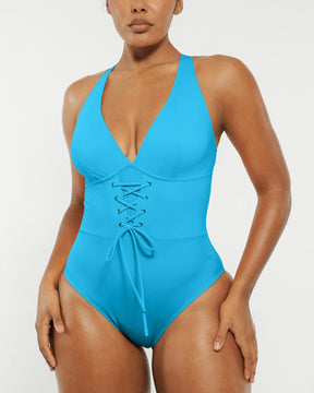 Smart Sculpt™ Plunge Corset Shaping Swimsuit