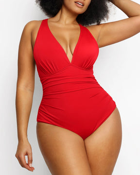 Smart Sculpt™ Plunge Cutout Swimsuit