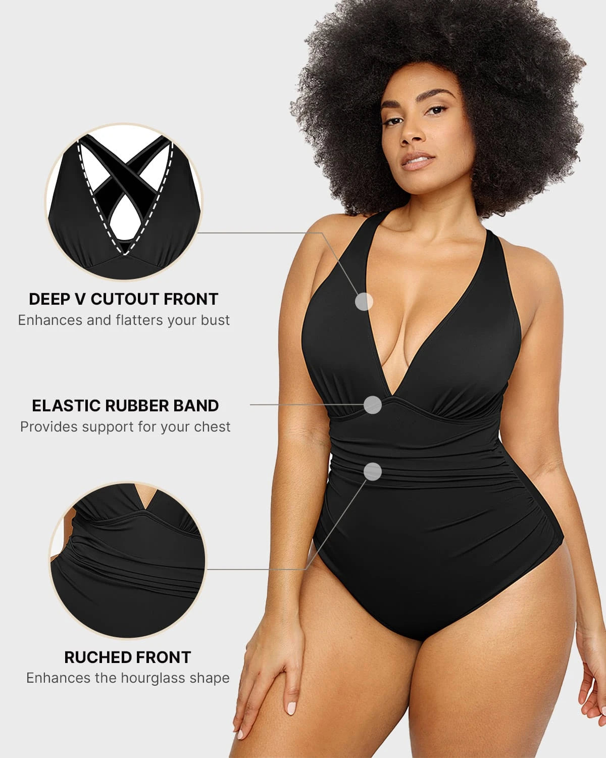Smart Sculpt™ Plunge Cutout Swimsuit