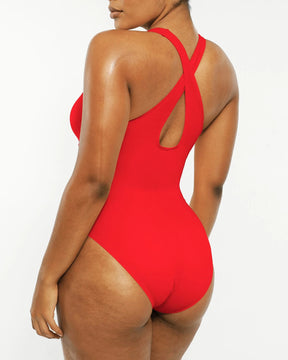 Smart Sculpt™ Plunge Corset Shaping Swimsuit