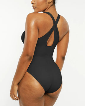 Smart Sculpt™ Plunge Corset Shaping Swimsuit