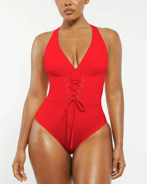 Smart Sculpt™ Plunge Corset Shaping Swimsuit