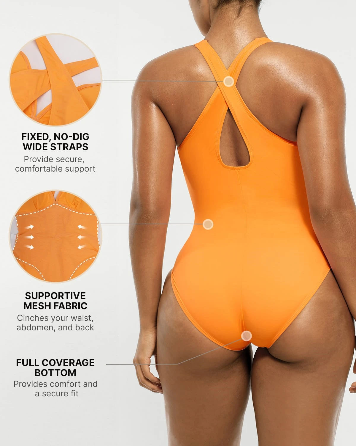 Smart Sculpt™ Plunge Corset Shaping Swimsuit