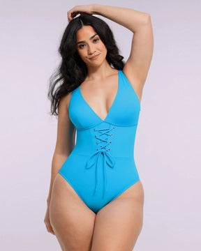 Smart Sculpt™ Plunge Corset Shaping Swimsuit