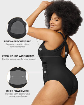 Smart Sculpt™ Plunge Cutout Swimsuit