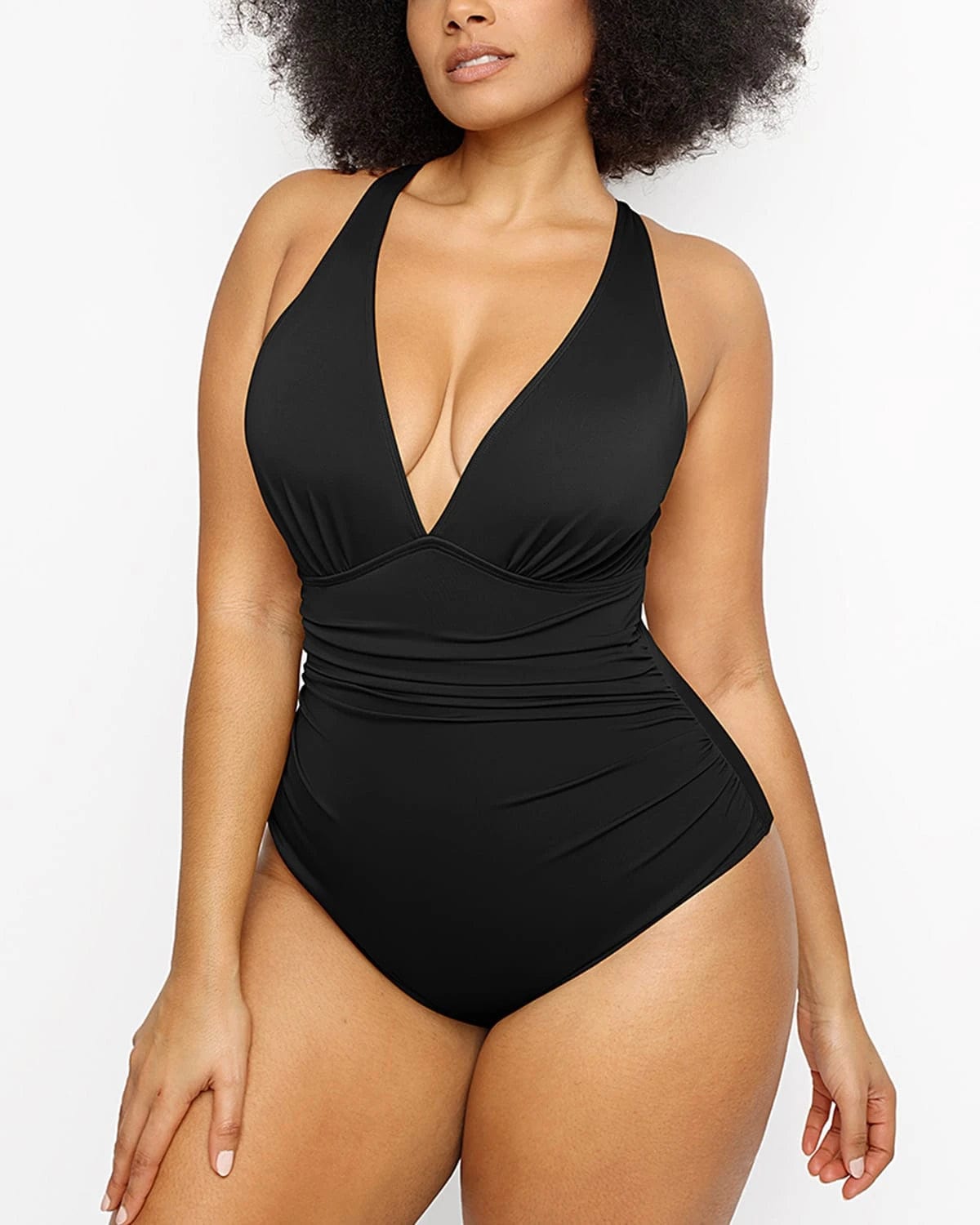Smart Sculpt™ Plunge Cutout Swimsuit
