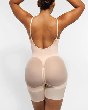 BOOT-YEAH™ MeshSmooth™ Deep Plunge Bodysuit