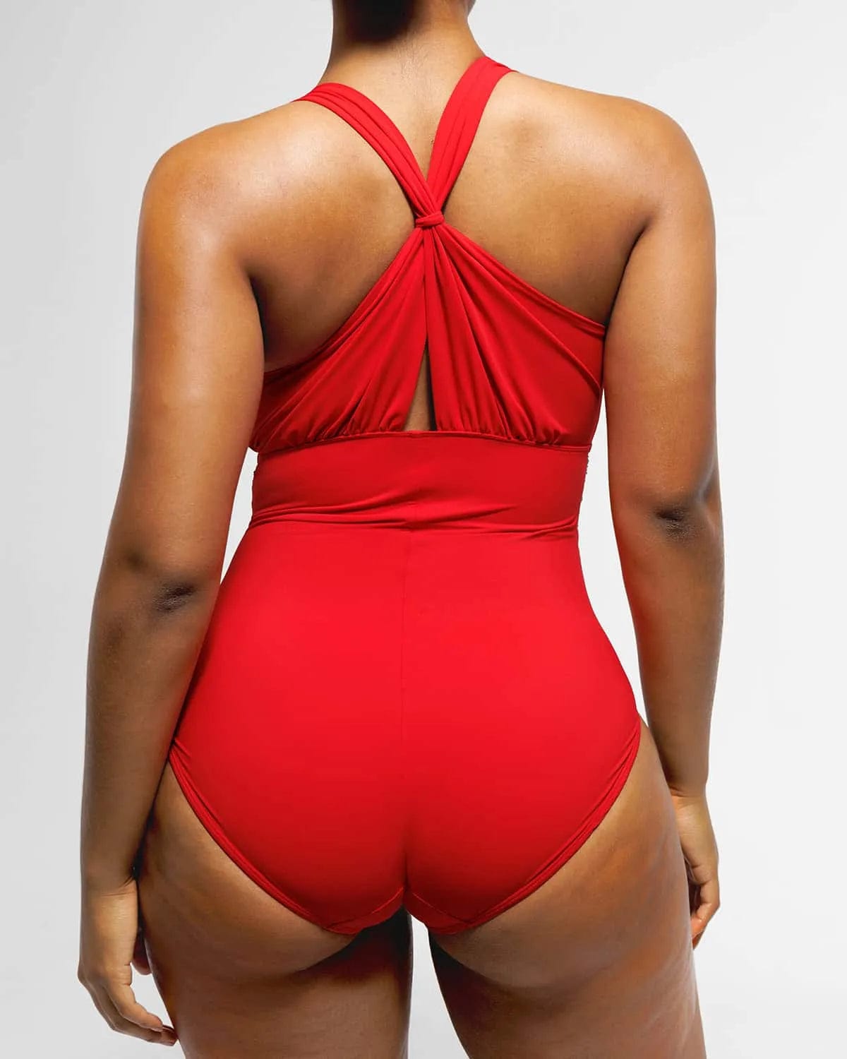 Smart Sculpt™ Ruched Twist-Front Shaping Swimsuit