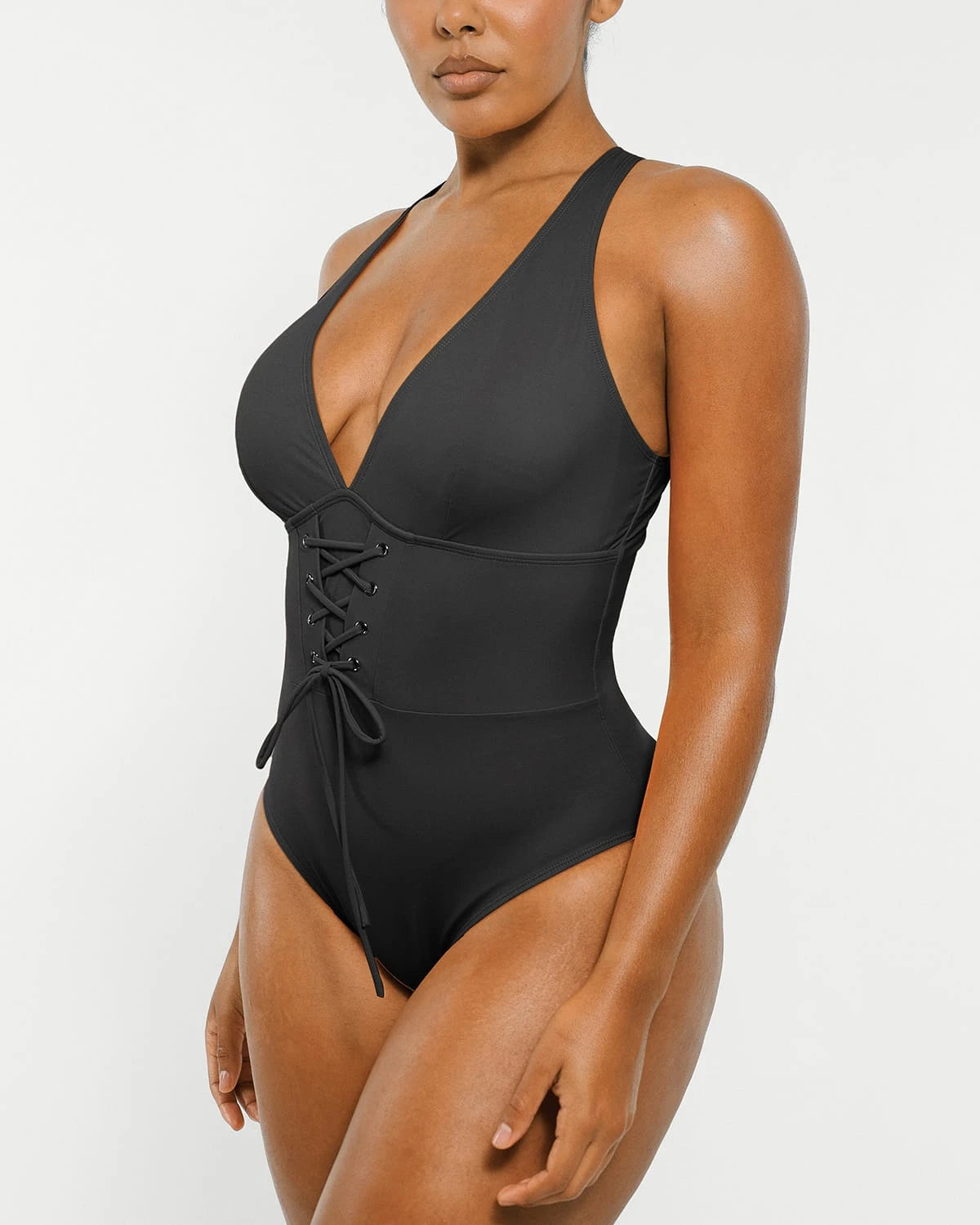 Smart Sculpt™ Plunge Corset Shaping Swimsuit